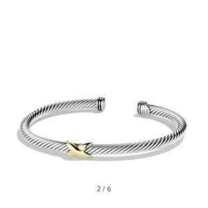 X Bracelet with Gold - DAVID YURMAN